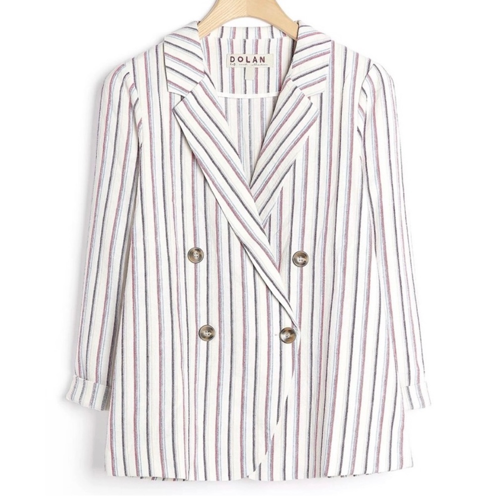 DOLAN 💕 Striped Linen Blazer 💕 Anthropologie